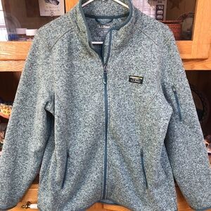 LL Bean Womens XL classic full zip jacket sweater